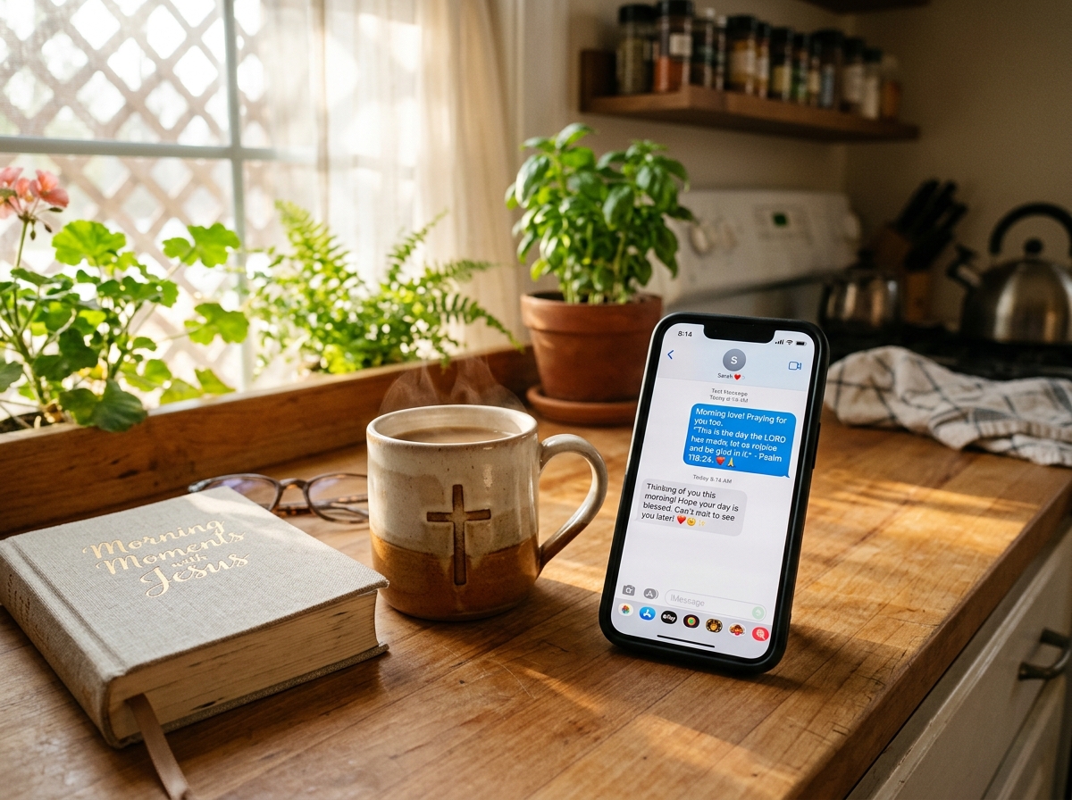 Morning texts with Mimi